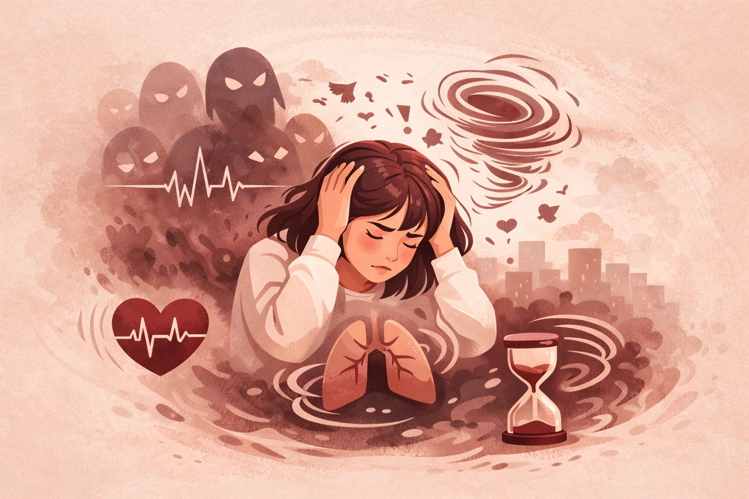 Основные симптомы панической атаки