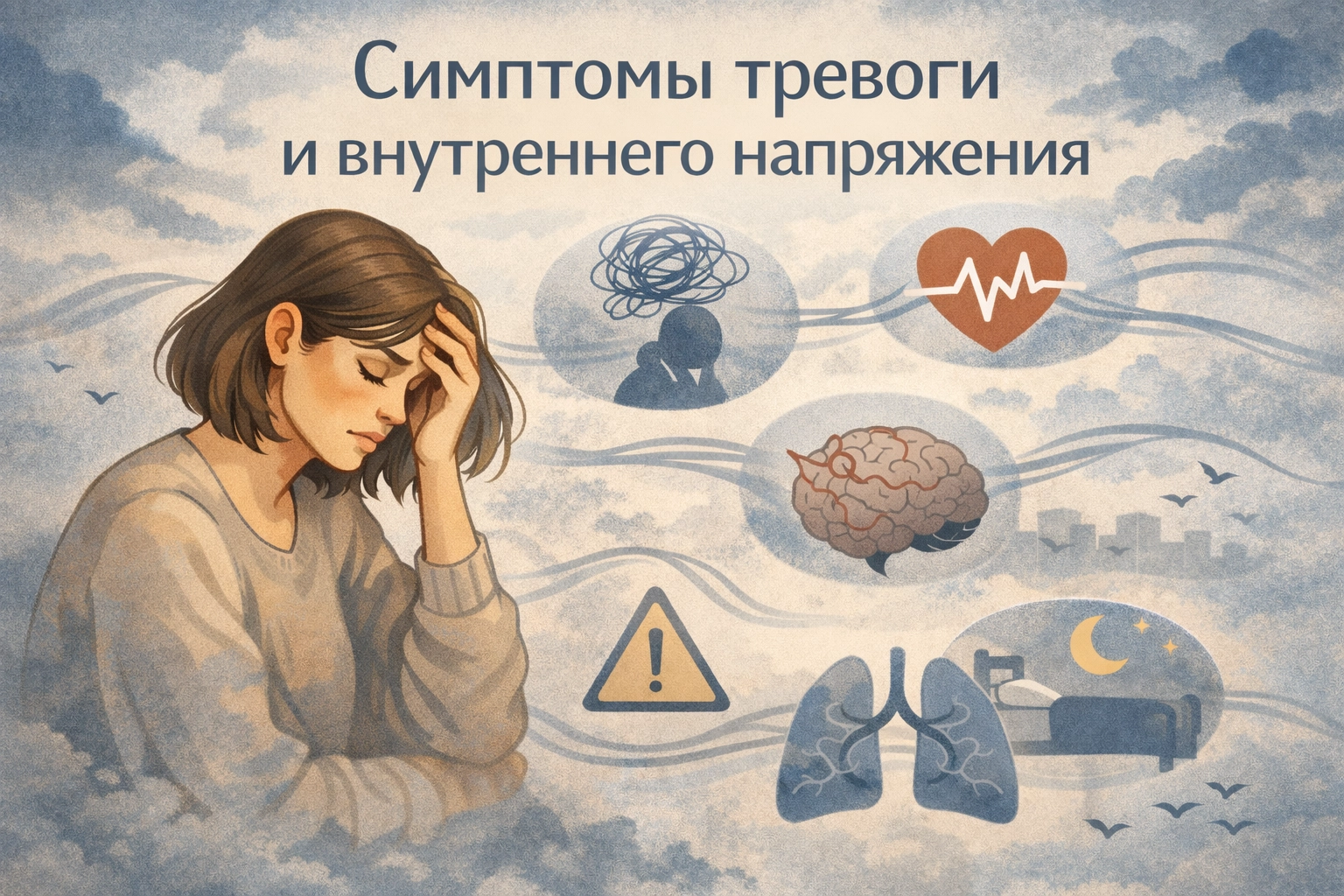 Симптомы тревоги и внутреннего напряжения